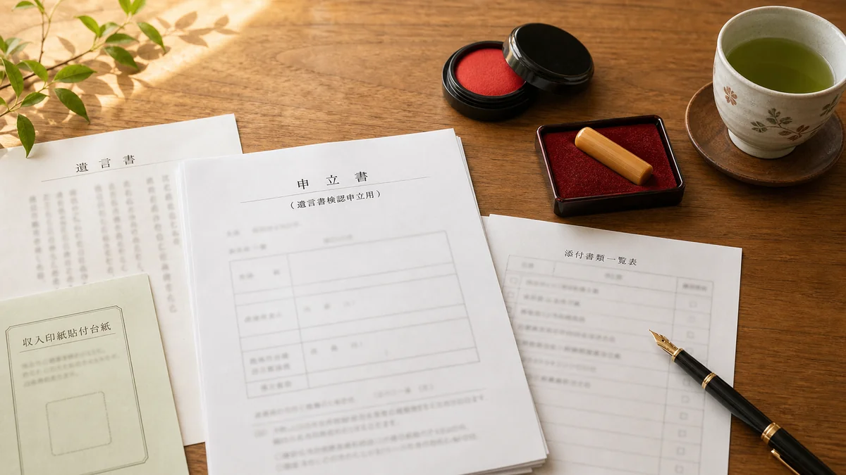 遺言書 検認 流れの補足イメージ